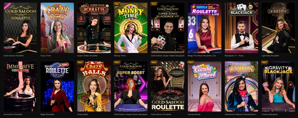 Live Casino Spiele, Beste Boni und Casinos, poker, blackjack