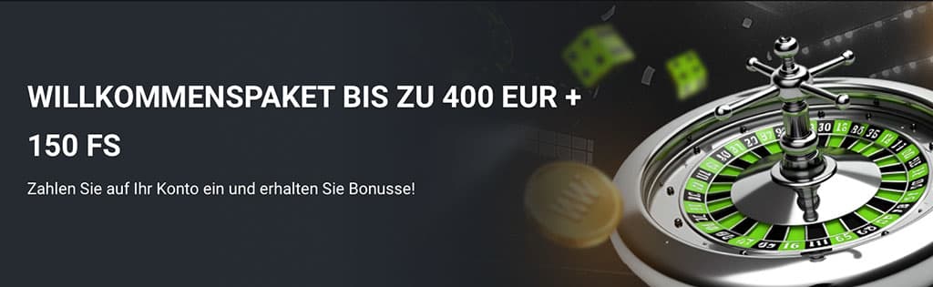 Winwin Casino, Winwin Bonusprogramm, Willkommenspaket