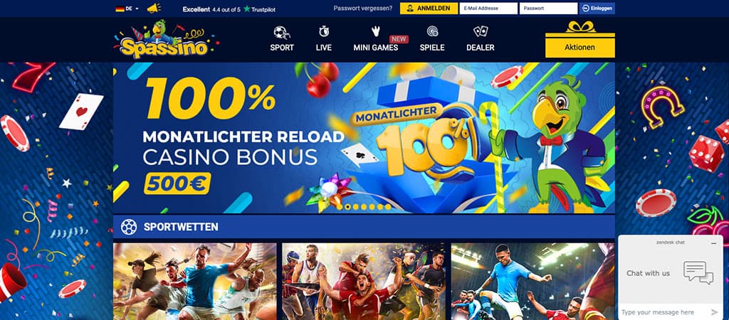 Spassino, Casino Spaßvogel Bewertung, online casino