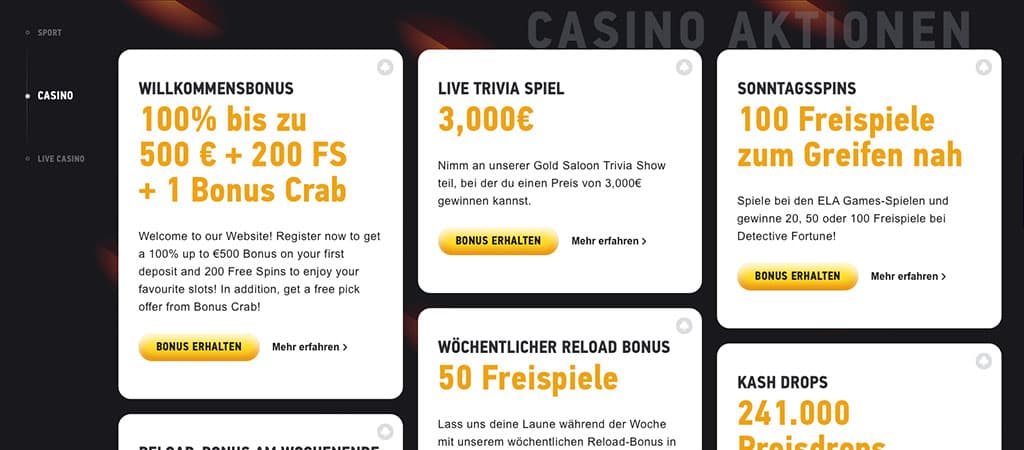 Beste Boni und Casinos, monile casino, 