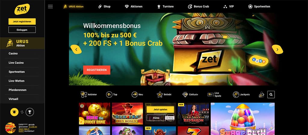 Zet Casino, Die besten Echtgeld Online Casinos