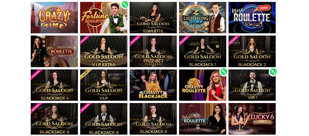 Online Casino, Live Casino Spiele, poker, blackjack