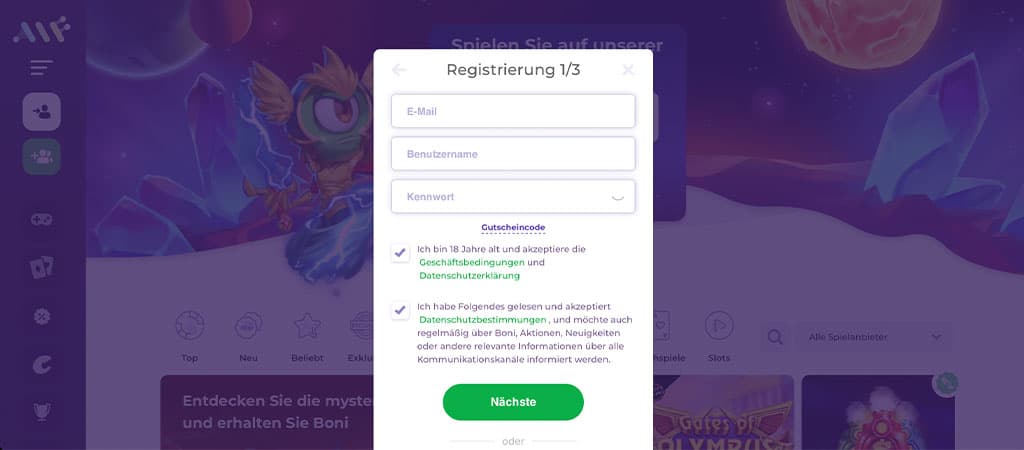 Registrierung bei Alfcasino Deutschland 2025, online casino