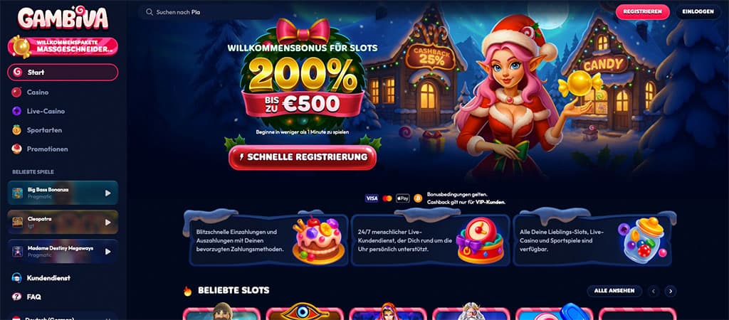 Gambiva Bewertung von Online Casino 2026