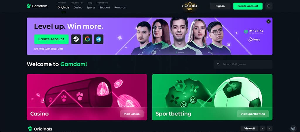 Gamdom Casino, Online Casino Echtgeld