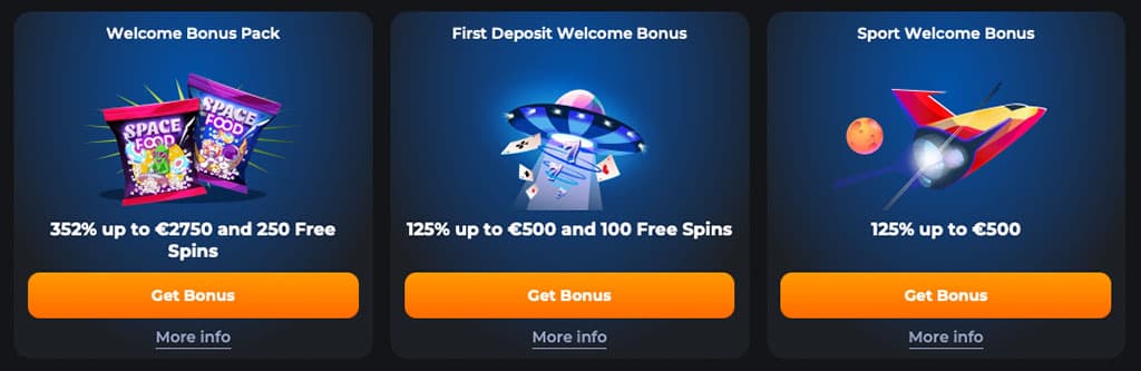 Andere Aktionen von Cosmicslot Casino