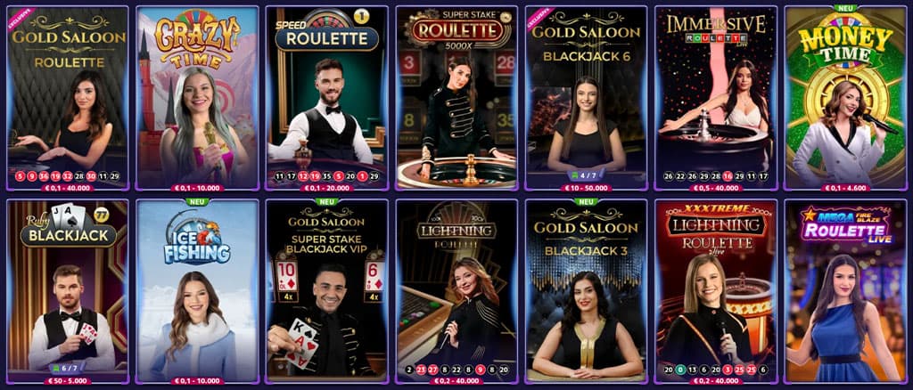 Online Casinos Live Casino Spiele, roulette, poker
