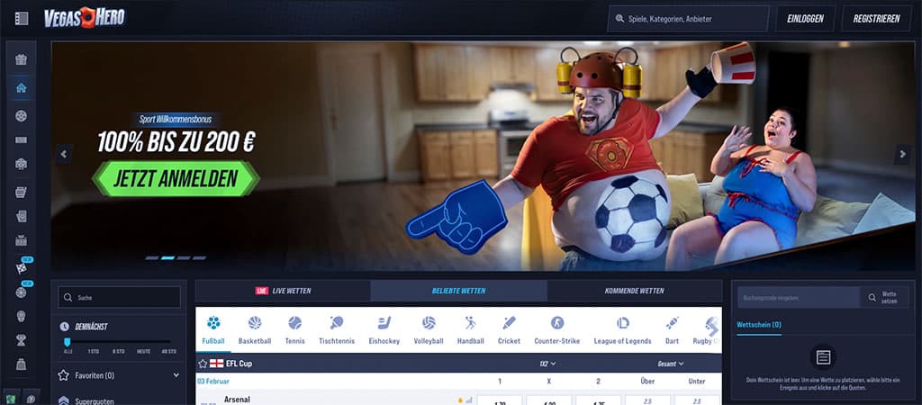 Vegashero, Auffällige Casino Bewertung 2026