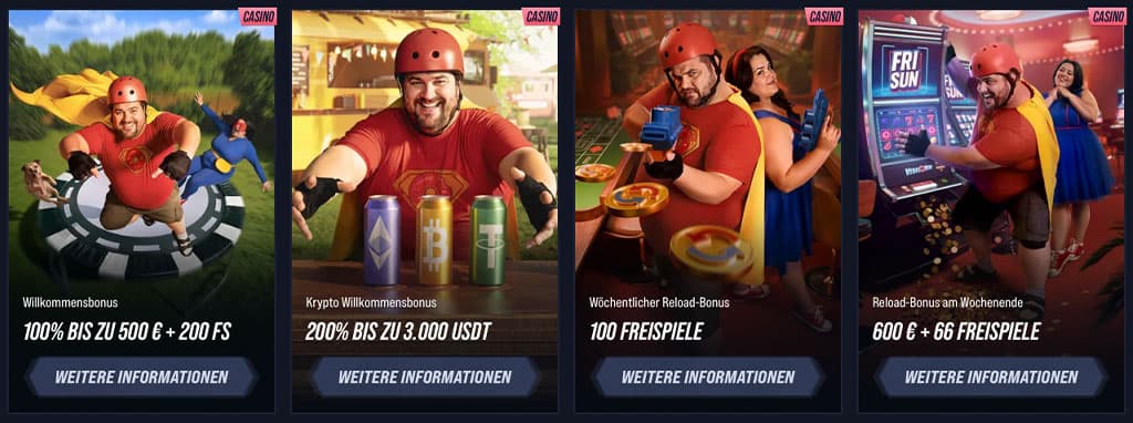 Wochenend Reload Angebot, Vegashero Bonus