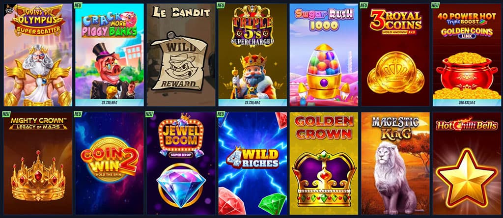 Spielauswahl – Spiele und Anbieter von VegasHero Casino