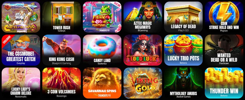 Casino Spiele – Spieleanbieter und Auswahl