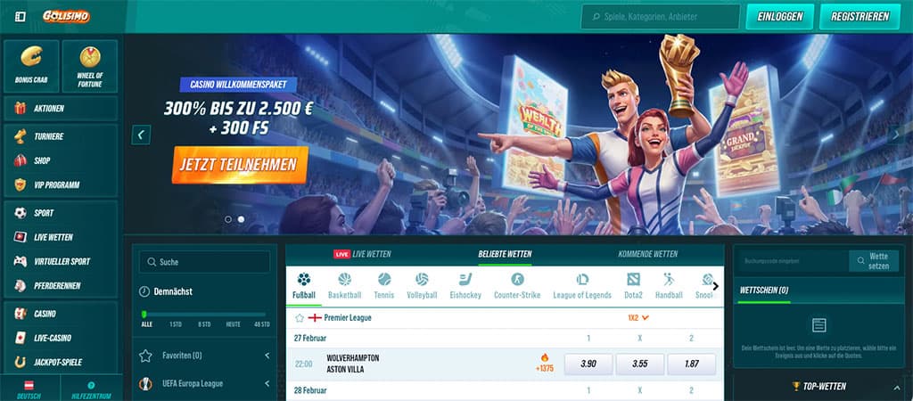 Golisimo Bewertung 2026 – Schieß aufs Tor, online casino