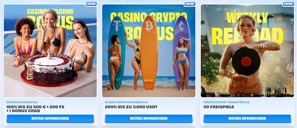 Freispiele Onlyspins Casino Bonus am Wochenende