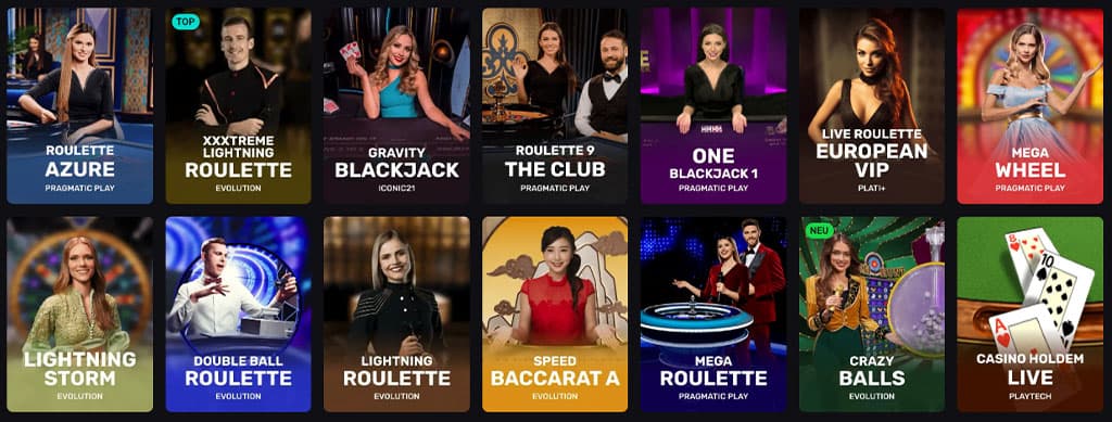 Live Casino Spiele – Live Tische auf der Fortune Play Seite