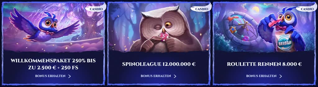 Weitere Aktionen bei Spinight – Turniere und Bonus Crab