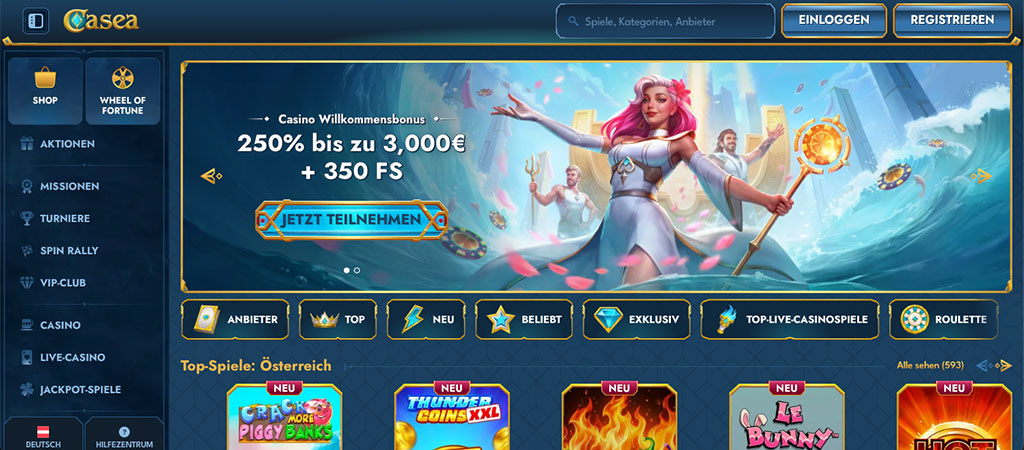 Innovative Casino Bewertung 2026 von Casea