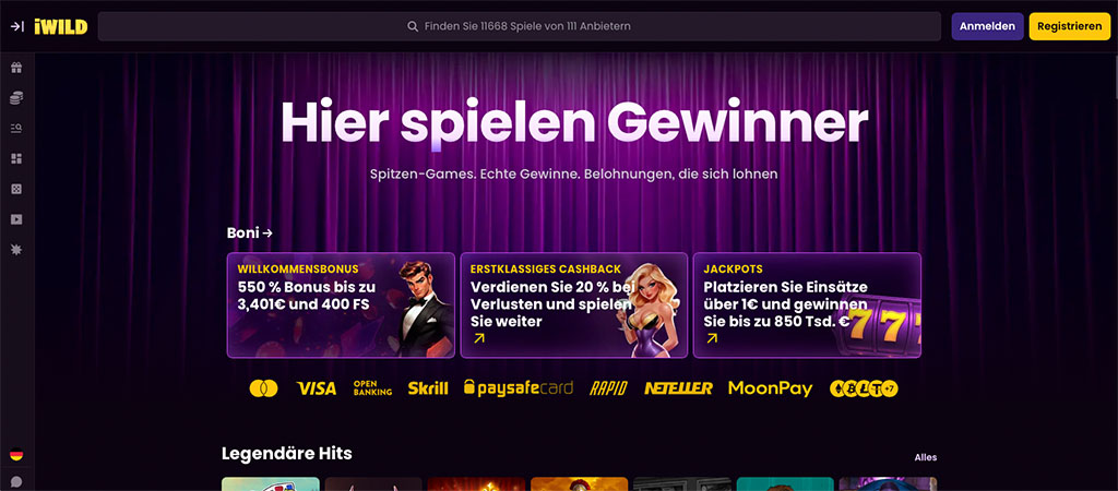 iWildCasino Attraktive Casino Bewertung 2026