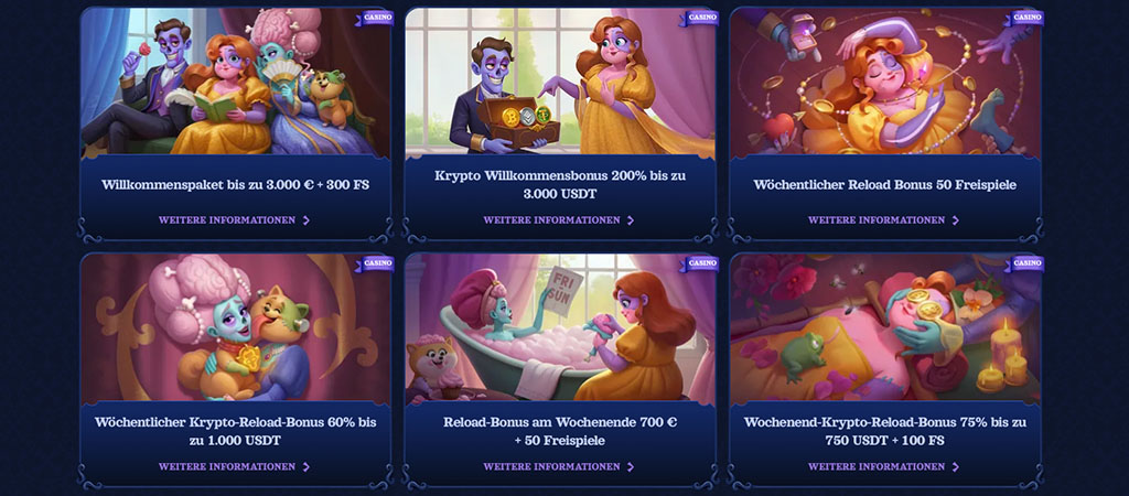 50 Freispiele Wöchentlicher Casombie Reload Bonus