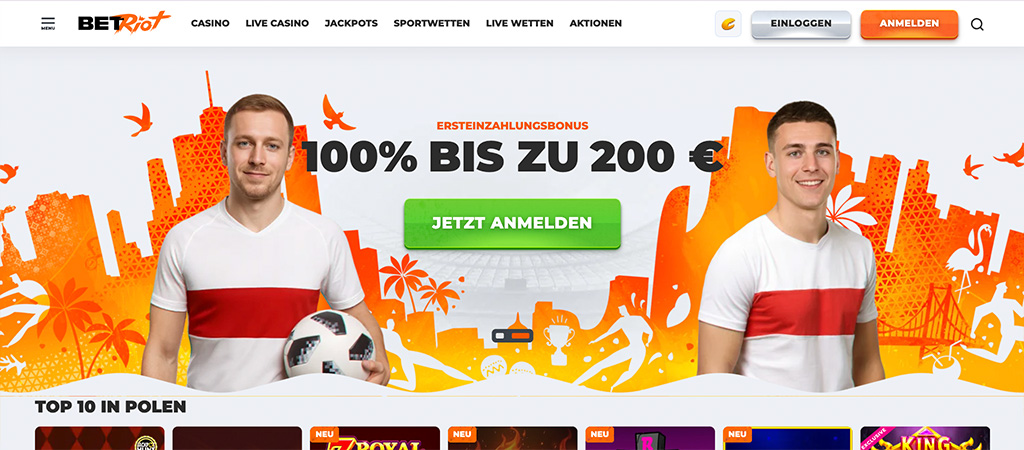 BetRiot Bewertung, 2026 Casino und Wetten