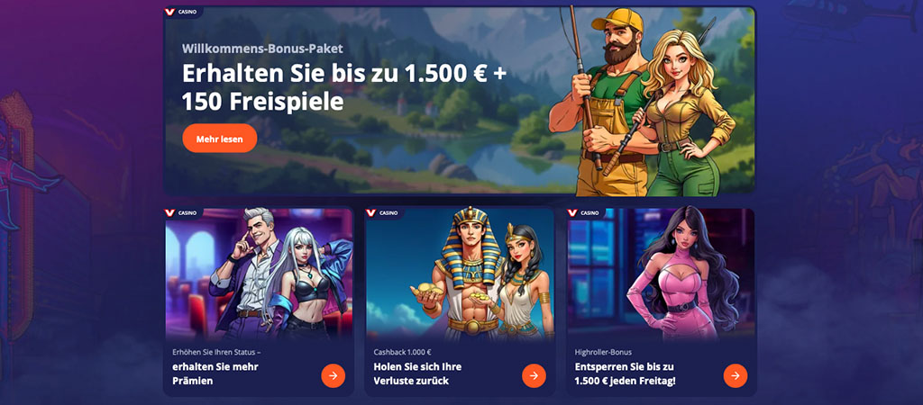 Bonus V.Vegas Angebote und Aktionen