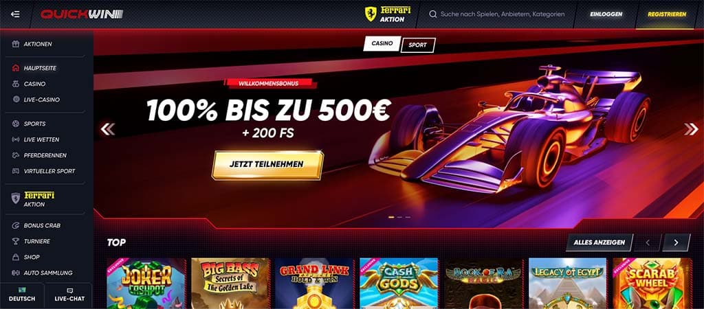 Internet Casinos Deutschland, Quickwin Bewertung