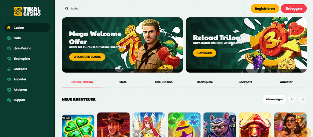 Tikal Casino Bewertung 2026, online casino