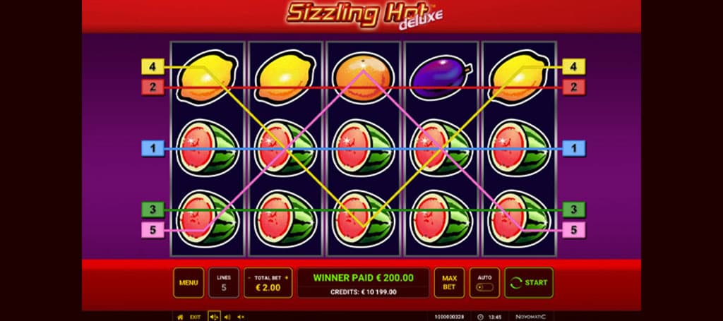 Sizzling Hot Slot Bewertung, klassische Früchte-Action