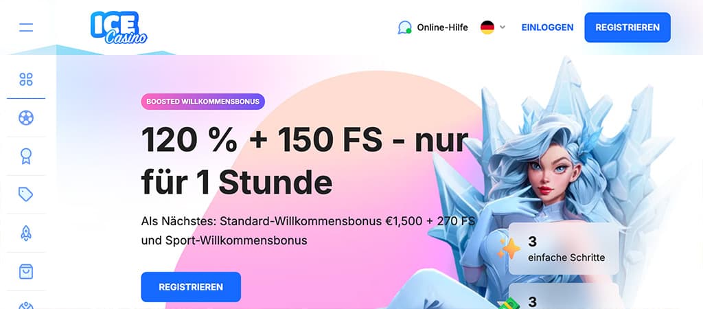 Ice Casino Bewertung, Atem der Eiskönigin 2026