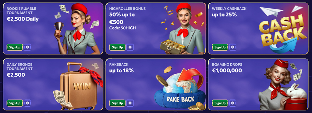 Willkommensbonus, Aktionen und VIP-Vorteile