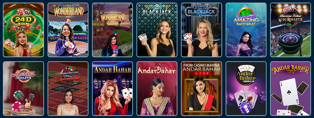 Spieleangebot zwischen Slots, Live-Tischen und Game Shows