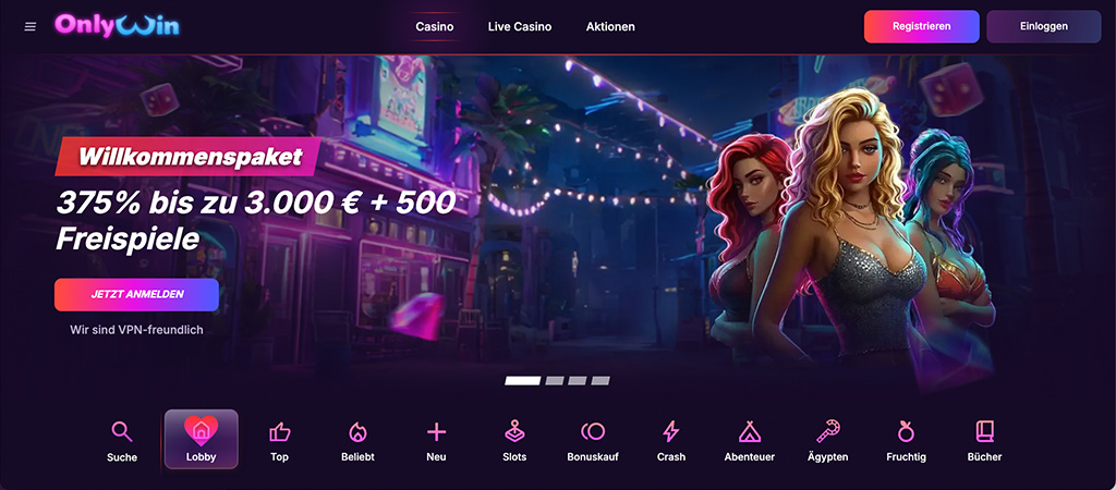 Onlywin Casino Bewertung 2026, online casino