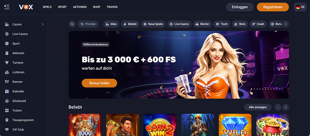 Vox Casino Bewertung 2026, mobilne casino