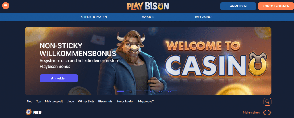 playbison casino, online casino