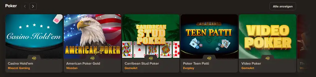 Sol Casino table games
