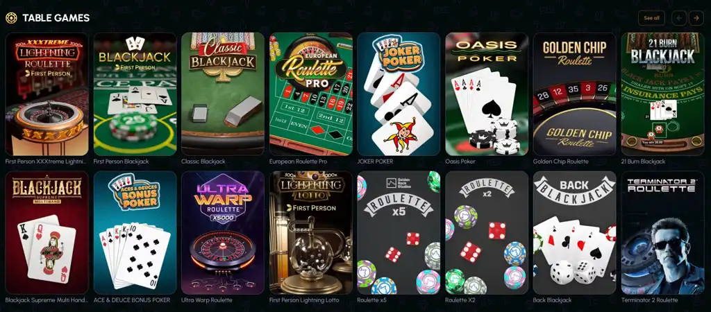 NovaJackpot Casino blackjack, roulette
