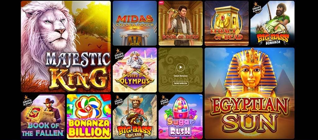 Palmslots Casino, Spielautomaten, slots