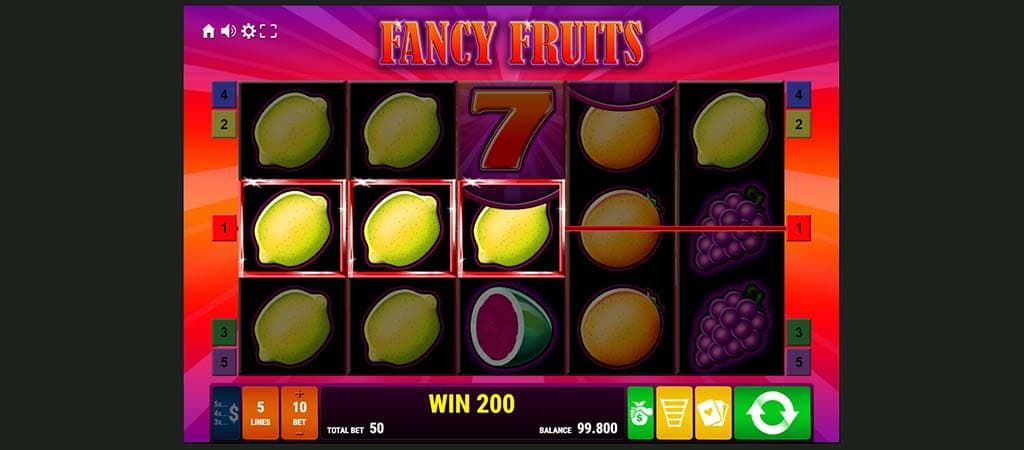 Fancy Fruits, Spielautomaten, Online-Kasino