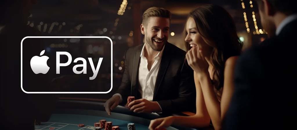 apple pay, online casino, einzahlungsmethode, frau und mann im gespräch